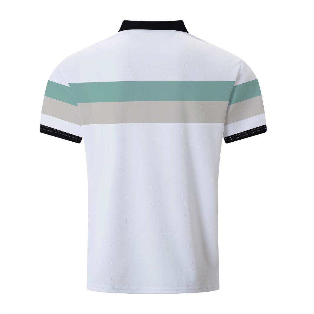Herre Poloshirt med stilfulde striber og sporty snit Stilla