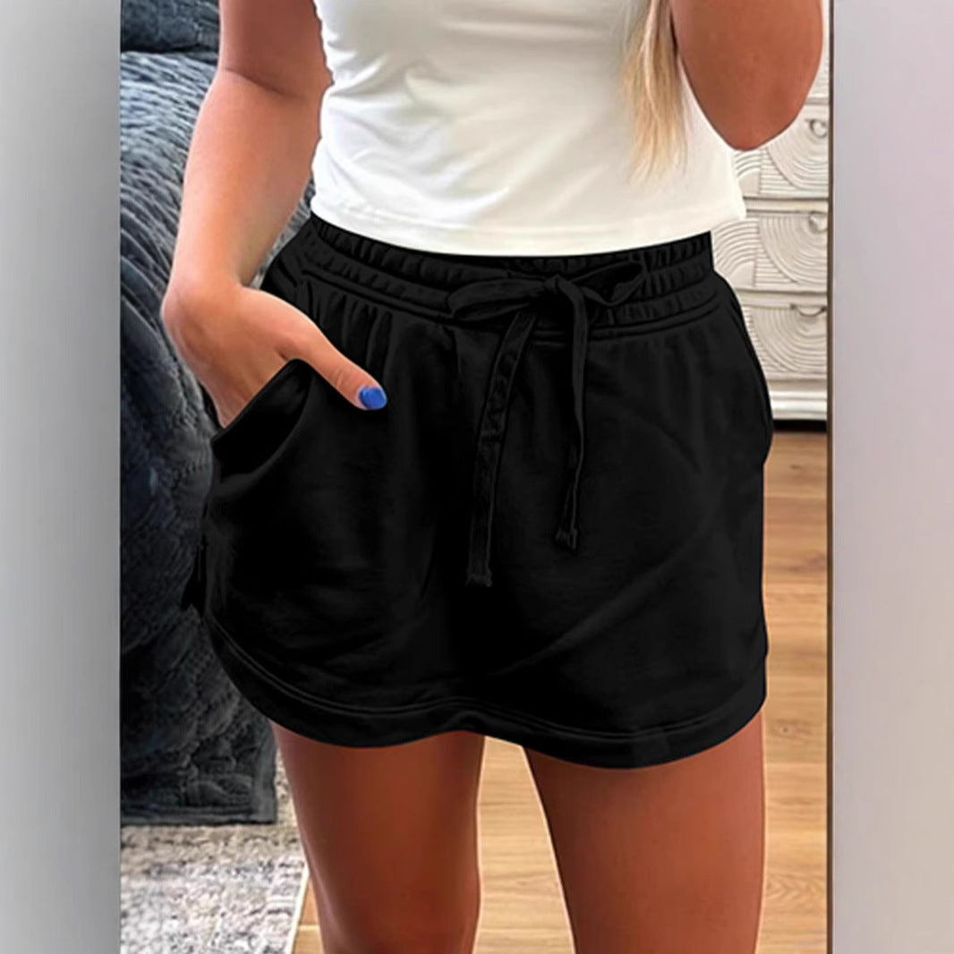 Dame sporty fritidsstil nederdel med elastisk talje og lommer Stilla