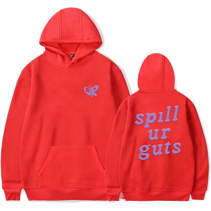 Kvinders hoodie med afslappet skrift og behagelig pasform Skovae