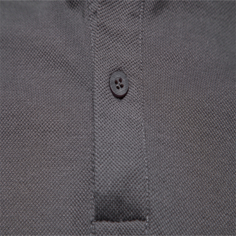 Herrer Poloshirt med kontrasterende farrestreger og moderne krave Stilla
