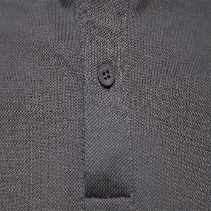 Herrer Poloshirt med kontrasterende farrestreger og moderne krave Stilla