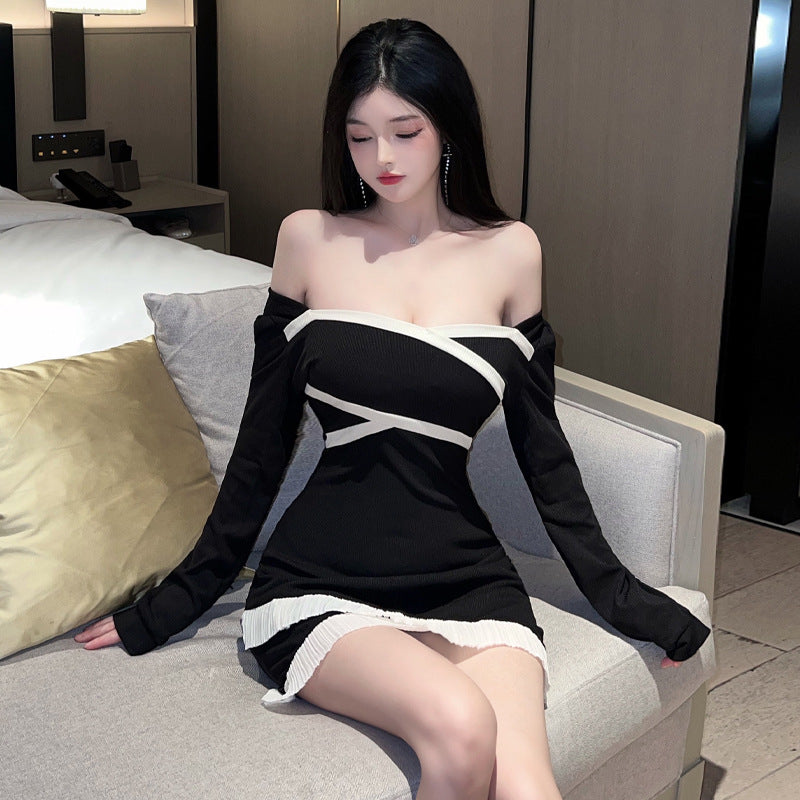 Stilla | Glamorous Lace Sammenføjet Bodycon Kjole