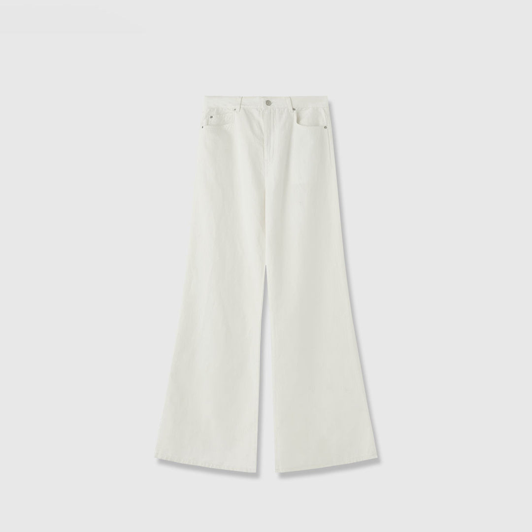 Kvinders Bred Skåret Høj Talje Jeans Stilla