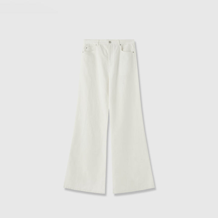 Kvinders Bred Skåret Høj Talje Jeans Stilla