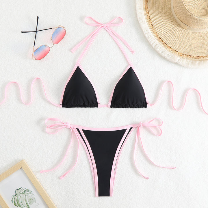 Dame Triangel-Bikini med justerbare sidestropper Stilla