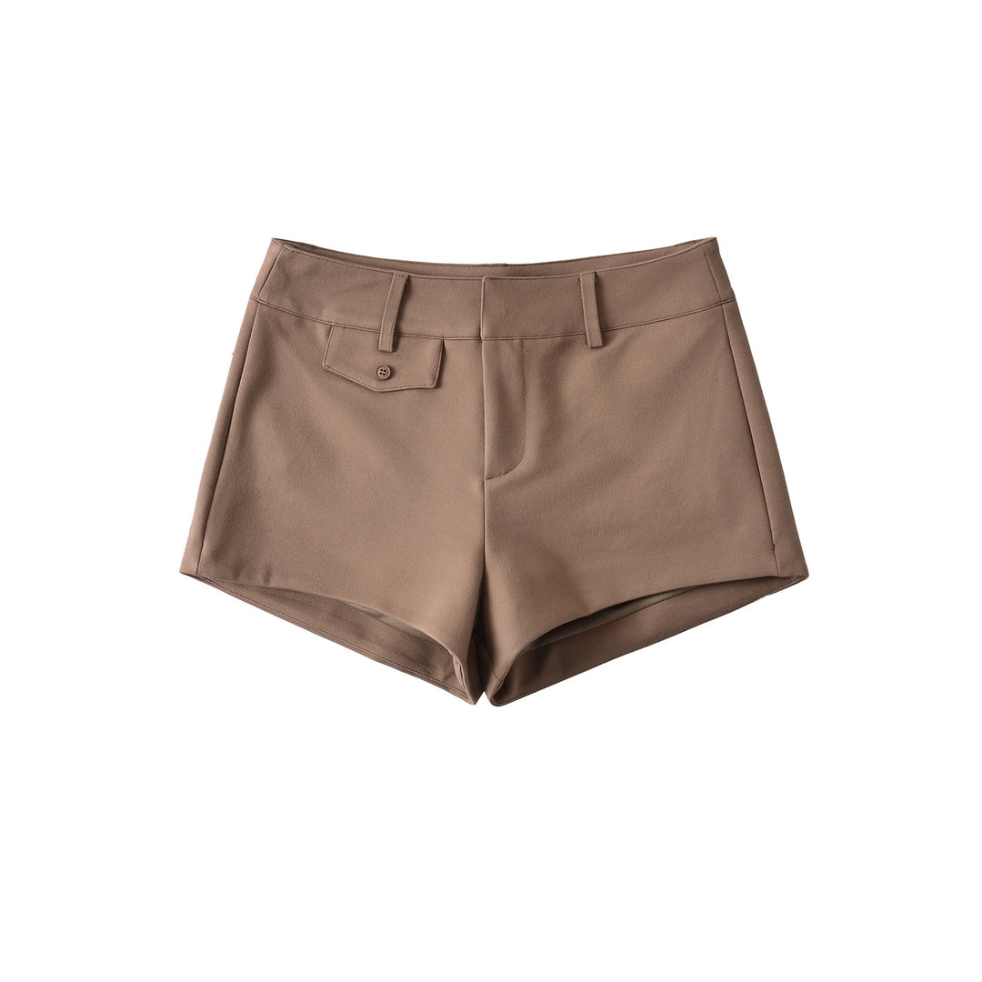 Dame elegante fritidsshorts i minimalistisk design med høj kvalitetsstof og strækbart bånd Stilla