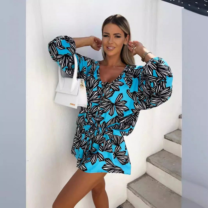 Dame Tropical Print Overalls Stilla
