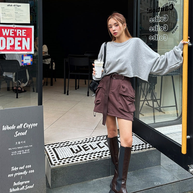 Kvinders afslappede oversized sweater med voluminøse ærmer Stilla