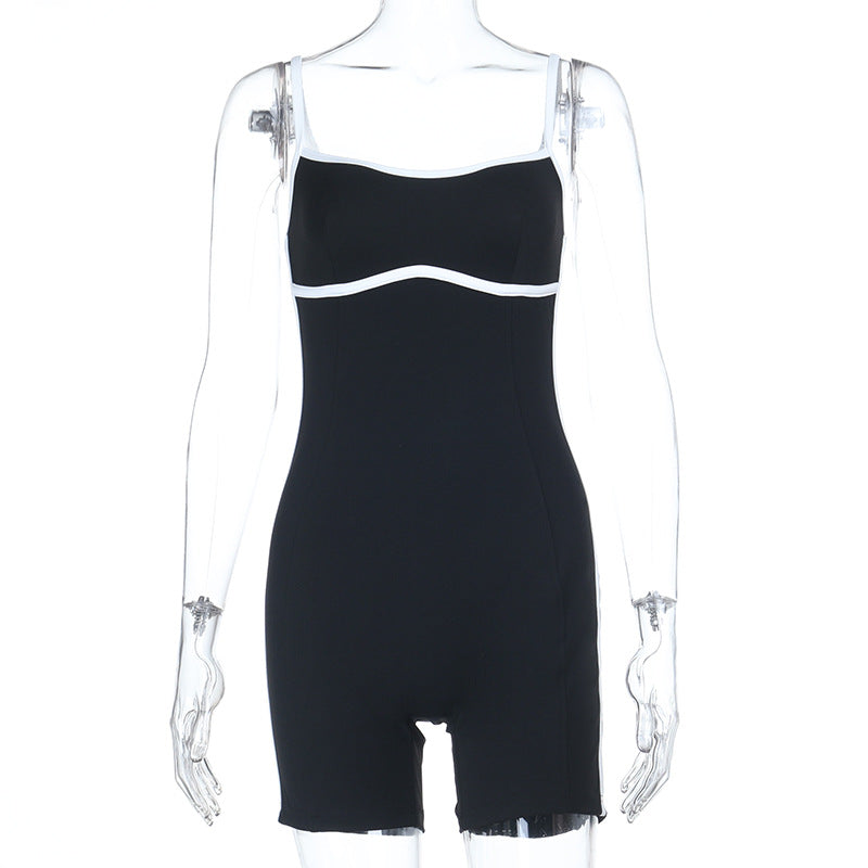 Dame Sporty Jumpsuit med Racerback og komprimerende egenskaber Skovae