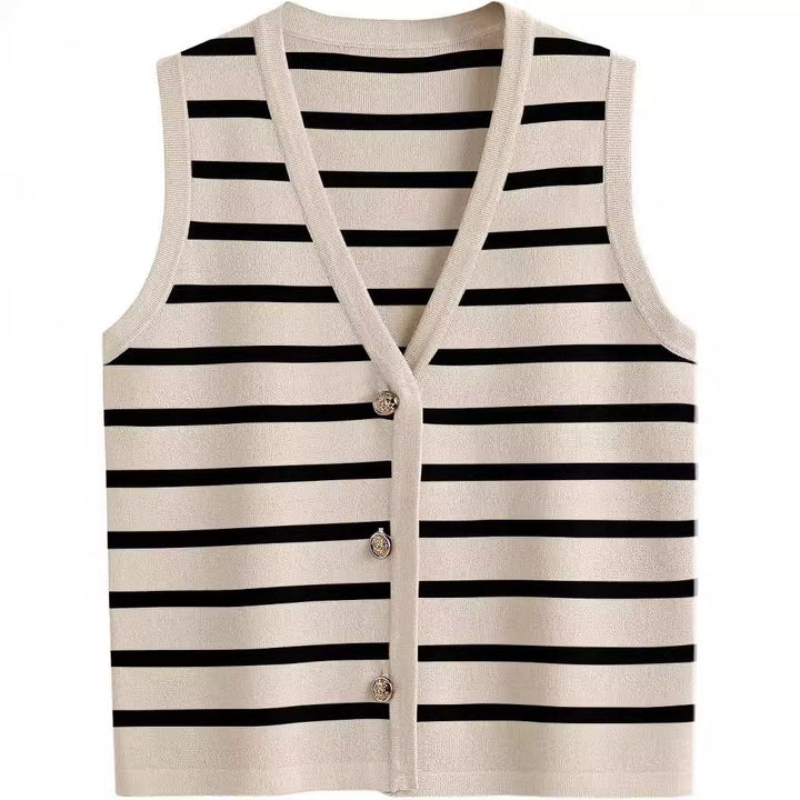 Dame stribet cardigan Stilla