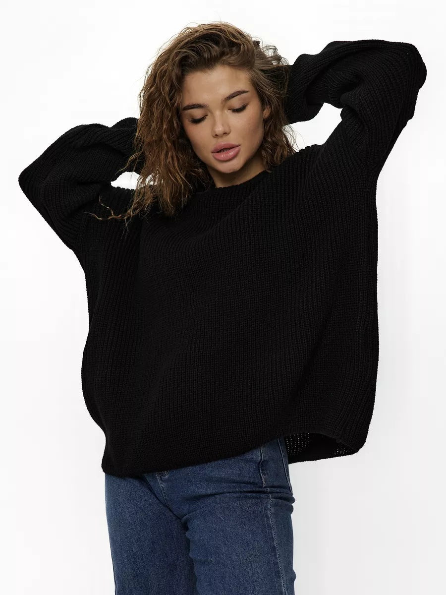 Dame Oversized Striktrøje Stilla