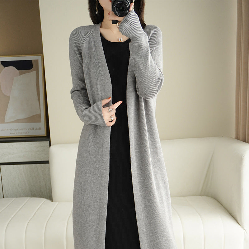 Dame Komfortabel Strikket Cardigan Stilla