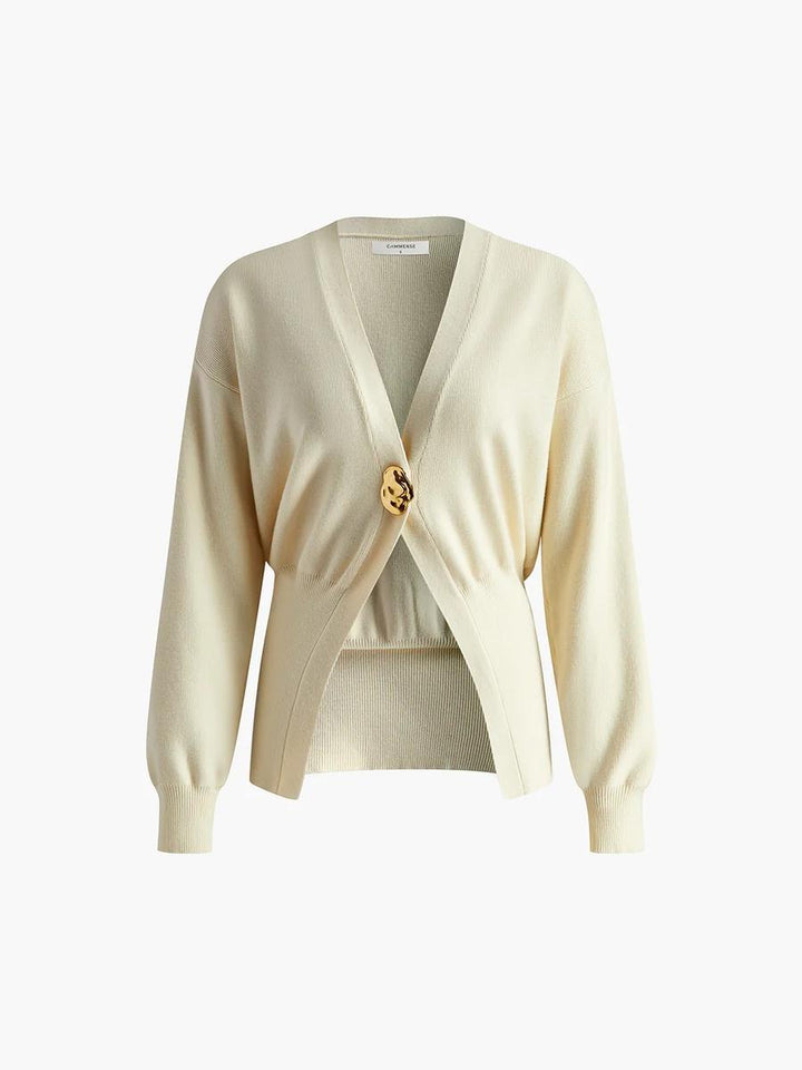 Kvinders mode cardigan med elegant lukning Stilla