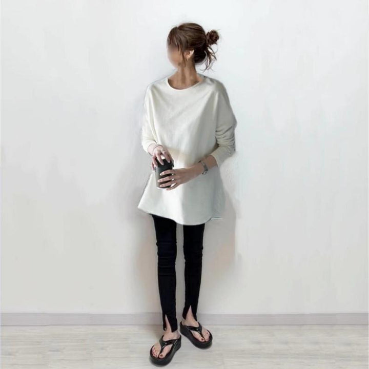 Dame Oversized Sweatshirt i Casual Snit Stilla
