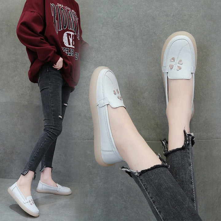 Dame Slip-On Mokkasiner med hjerteformet design i kunstlæder Stilla