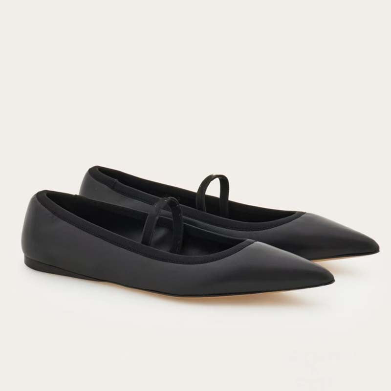 Femme Elegante Snøre-Spitze Flade Stilla