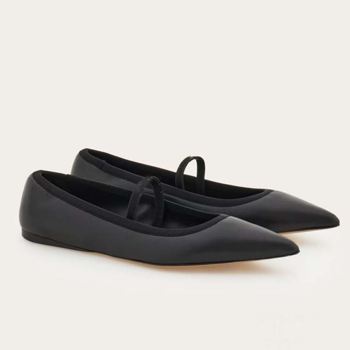 Femme Elegante Snøre-Spitze Flade Stilla