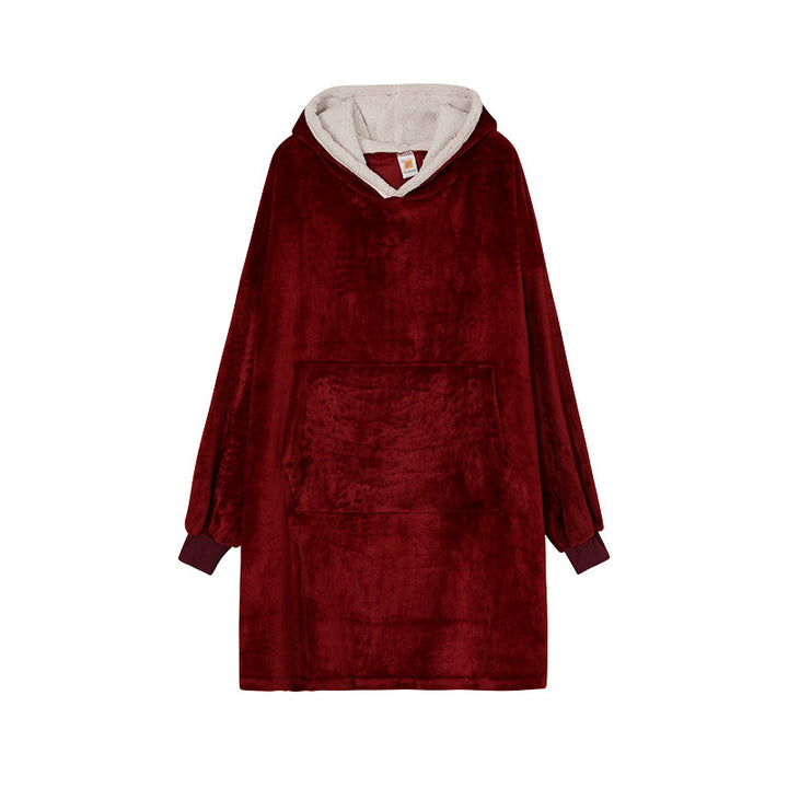 Femme Cozy Plush Hoodie Kjole Stilla