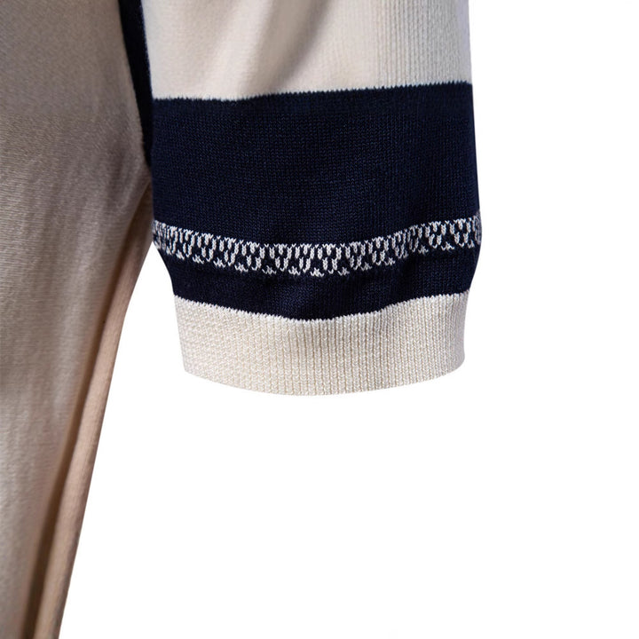 Herrer Polo-shirt med moderne striber fra Stilla