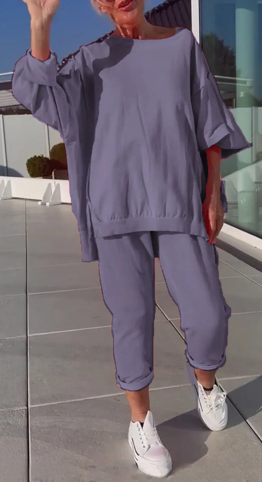 Damer Casual Sport outfit med oversized top og komfortable bukser Stilla