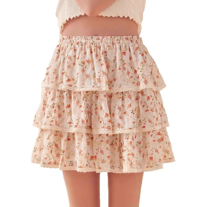 Dame Rynke Blomster Trin Mini Kjole Stilla