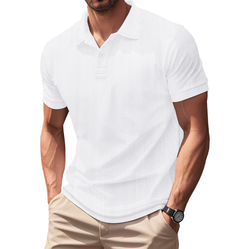Herrer polo shirt med struktureret design og moderne pasform Stilla