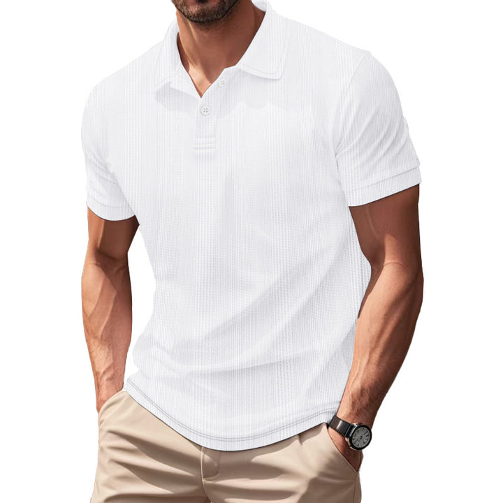 Herrer polo shirt med struktureret design og moderne pasform Stilla