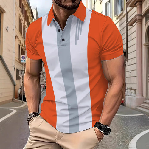 Herre polo shirt med moderne design og åndbare egenskaber Stilla