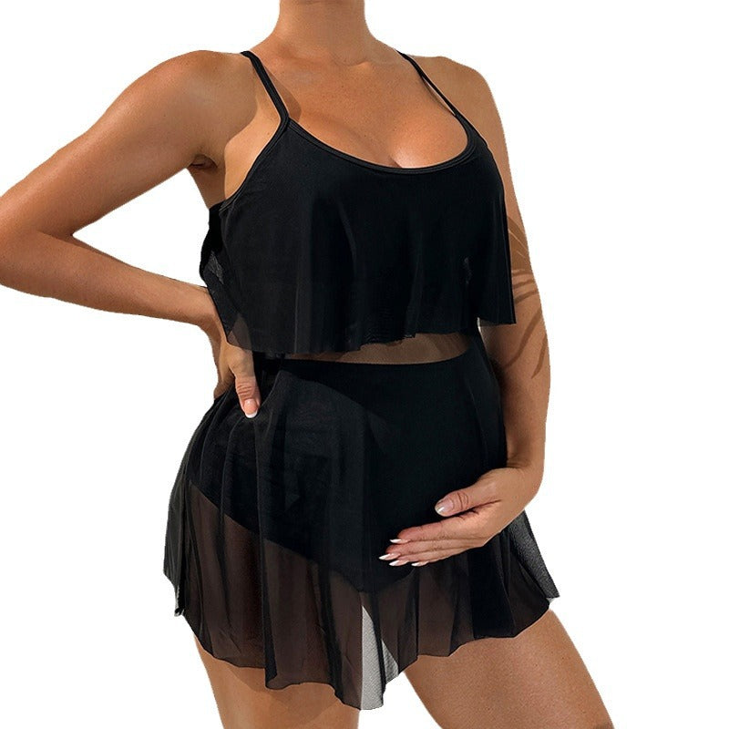Dame Tankini-sæt med elegant overdel og moderne nederdel Stilla