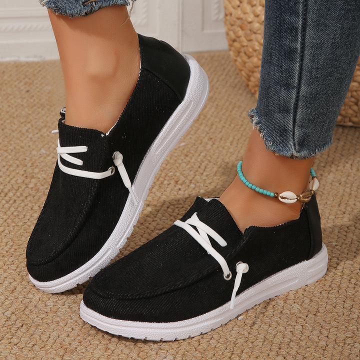 Dame Behagelige Slip-On Sneakers med elastiske snørebånd Stilla