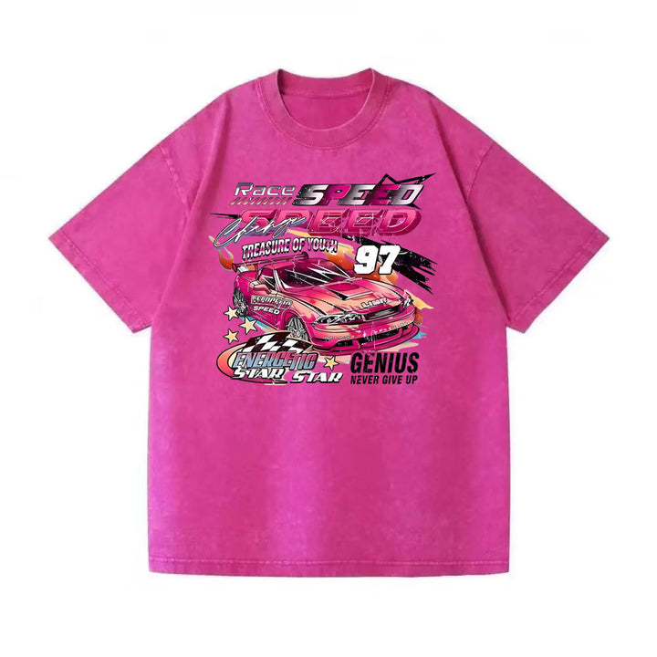 Dame Oversized T-Shirt med kvalitetsgrafikdesign og motiverende racerløbstryk Stilla