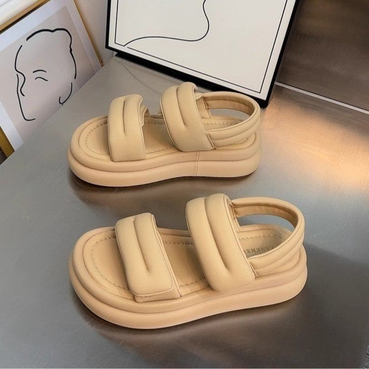 Dame komfort-sandaler med dæmpende remme og ergonomisk sål Stilla