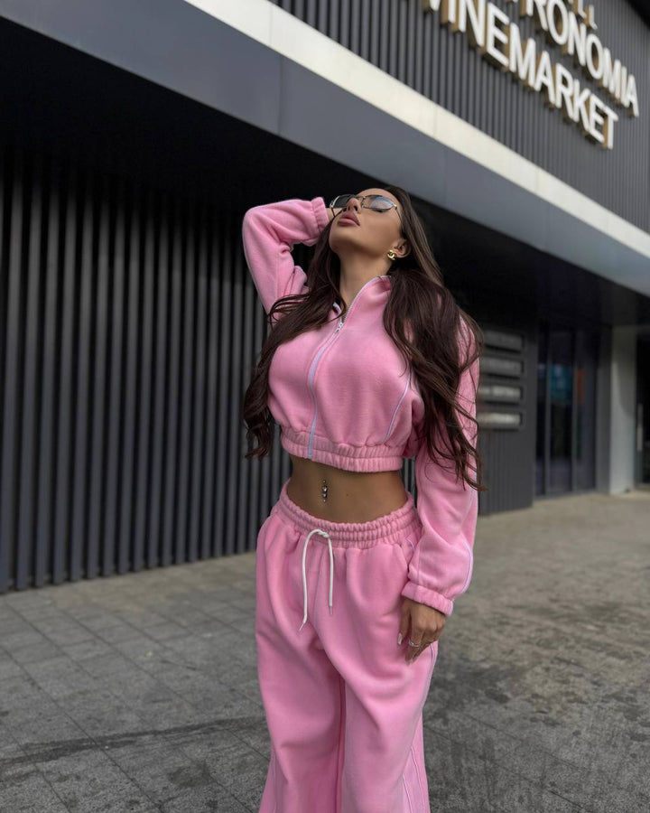 Kvinders sporty hoodie sæt med en løs pasform Skovae