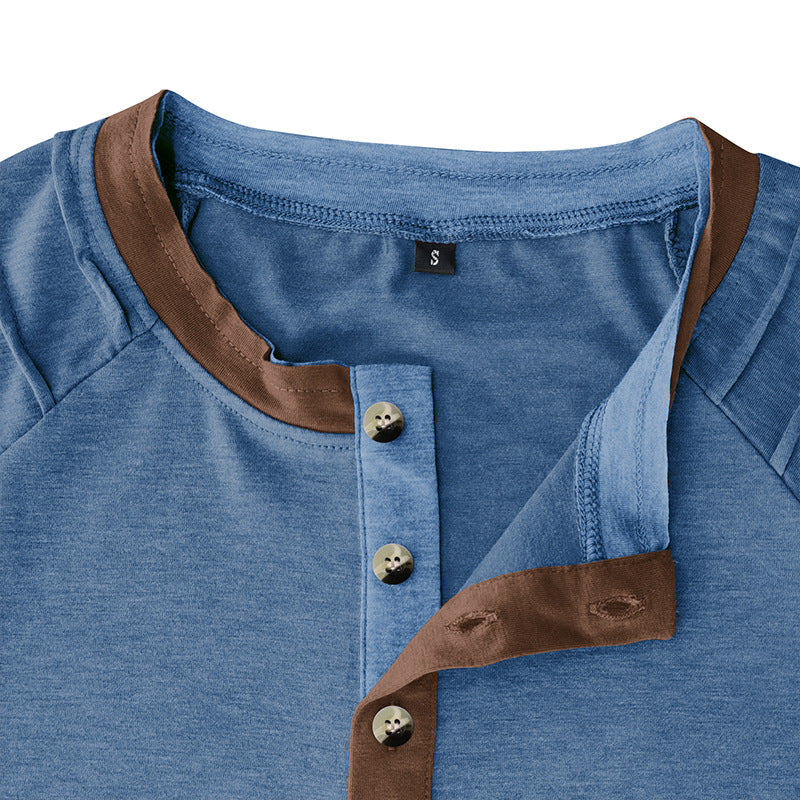 Herrer Poloshirt med quiltede ærmer og moderne knapdetaljer Stilla