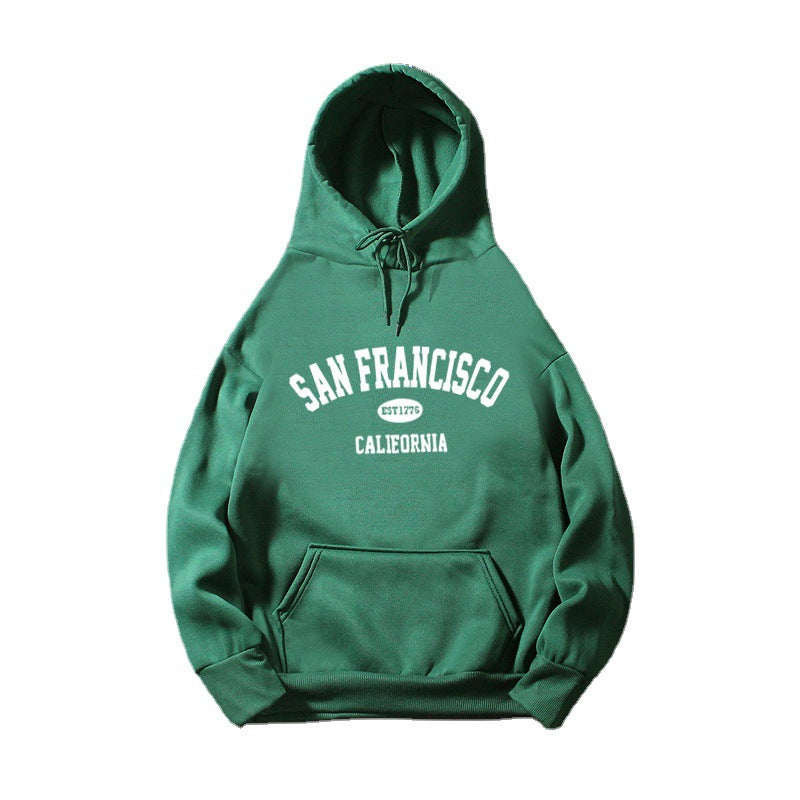 Kvinders hoodie med afslappet San Francisco tryk og behagelig pasform Skovae