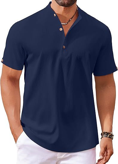 Herrer Kortærmet Knappen skjorte Polo-Shirt Stilla