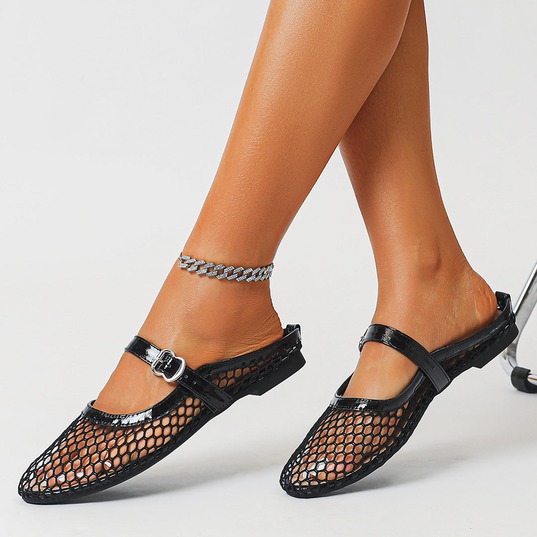 Dame Mesh-sandaler med remme Stilla