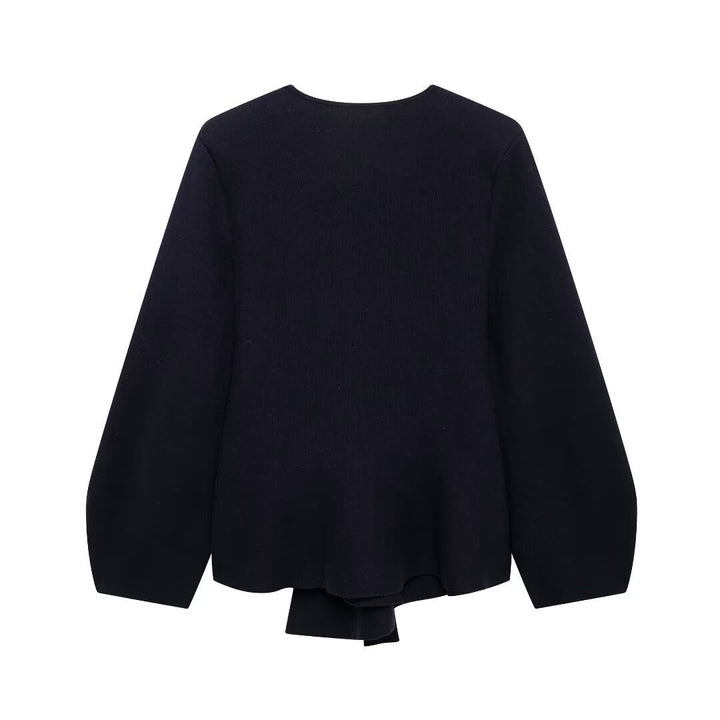 Femme Viskosebluse med bånddetalje Stilla