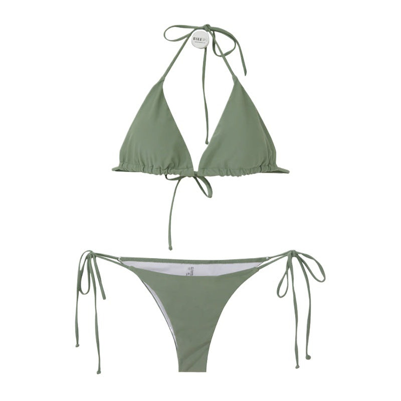 Femme Triangle Bikini Sæt Stilla1750244017