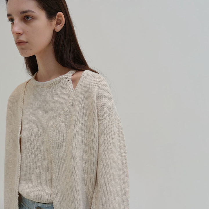 Kvinders komfortable og elegante strikket cardigan Stilla
