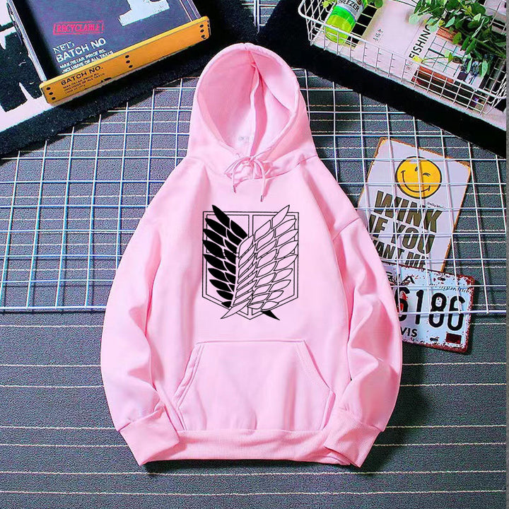 Damehoodie med ekstraordinært grafisk design Skovae