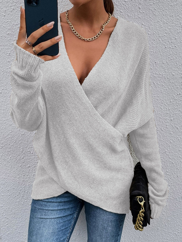 Kvinders afslappede V-hals sweater Stilla