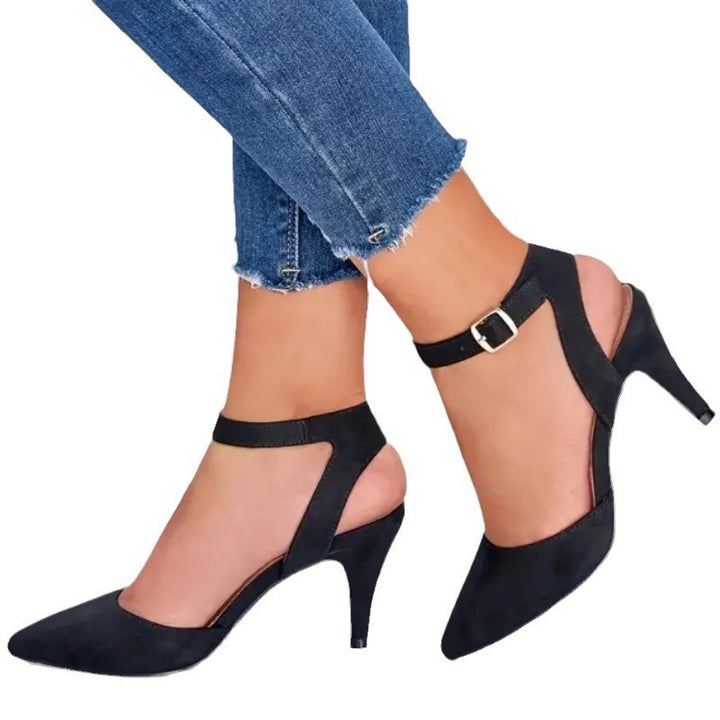 Dame Elegant Slingback-Pumps med smalt bånd og høj hæl Stilla