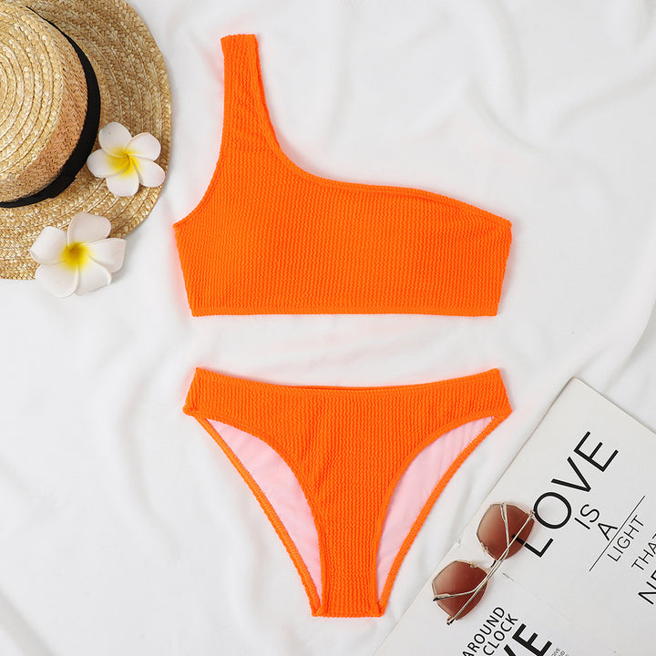Dame En-sidet Bikini med struktureret overflade og moderne snit Stilla