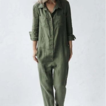 Dame afslappet jumpsuit med struktureret design Stilla
