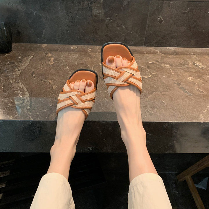Dame Stilfulde Kryds-Platform Sandaler Stilla