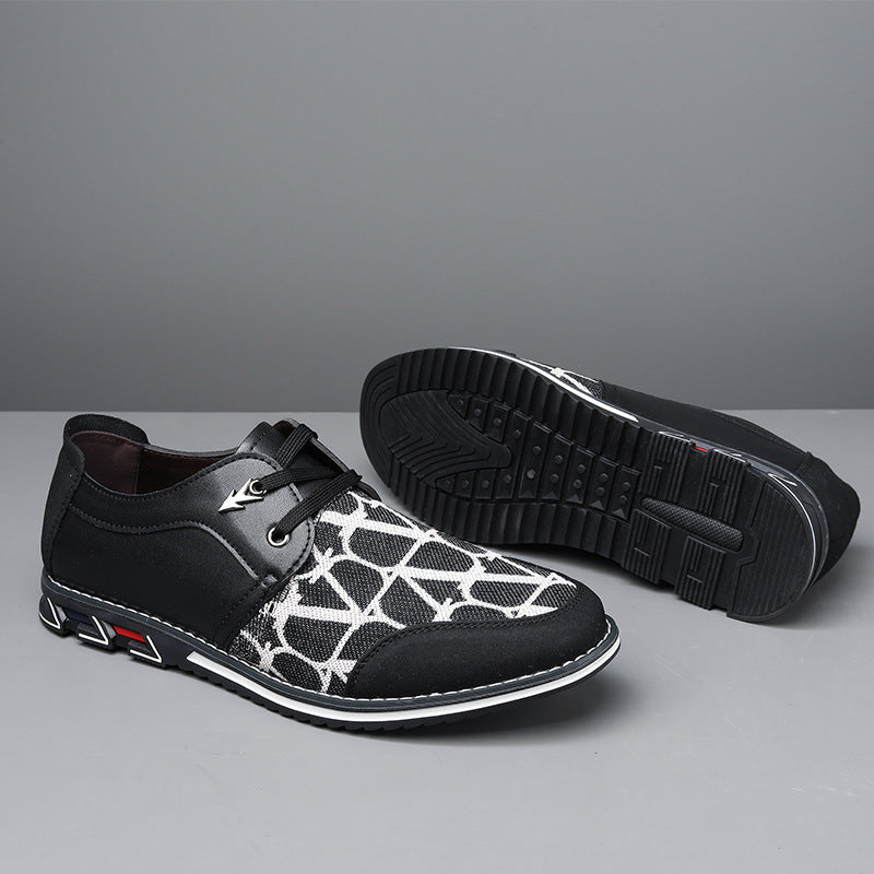 Herrer moderne mønstrede fritidssneakers Stilla