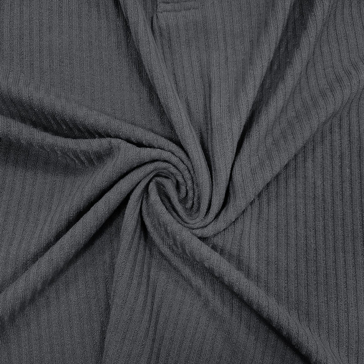 Herre Langærmet Poloshirt med struktureret Ribdesign Stilla