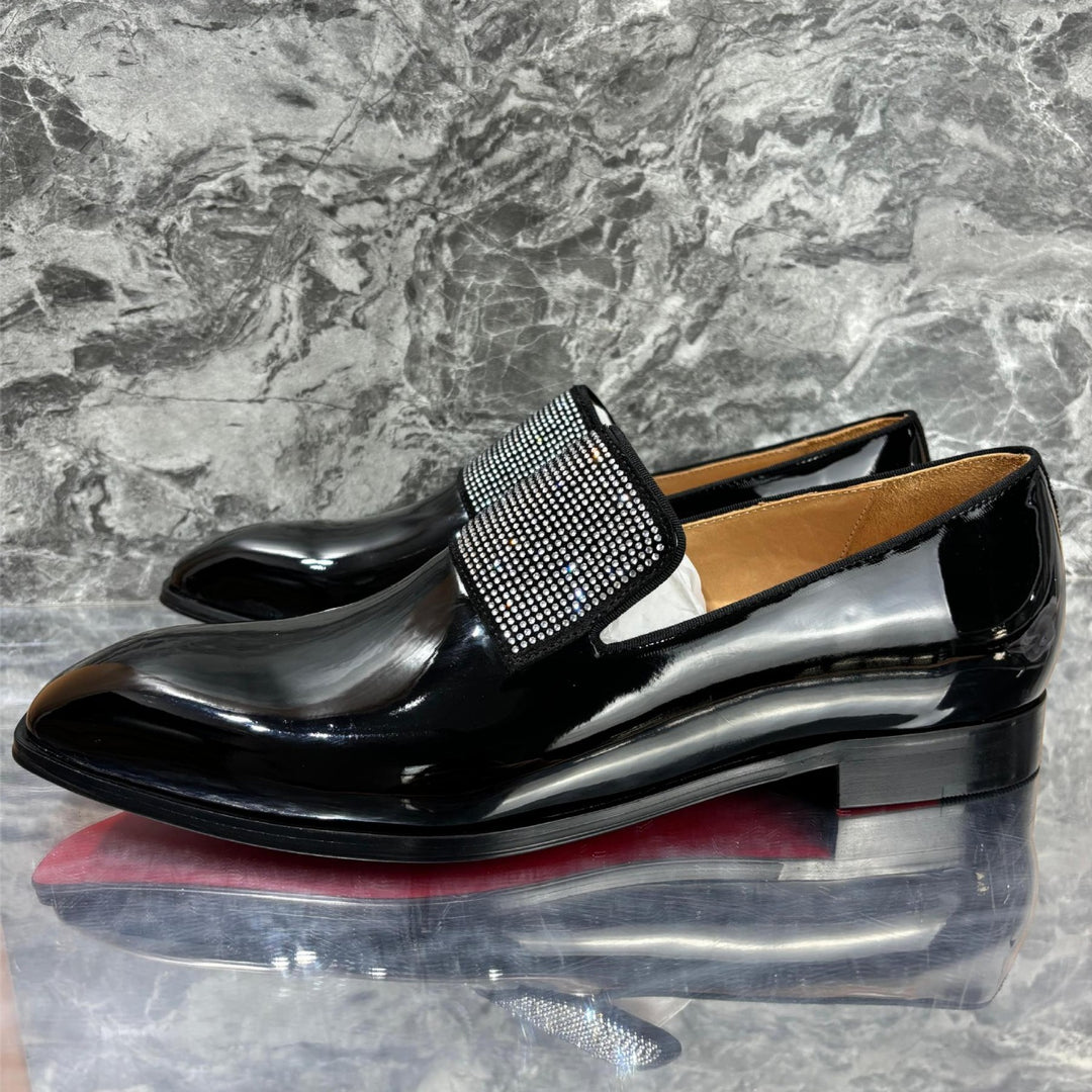 Herrer Glitrende Formelle Slipper Loafers Stilla