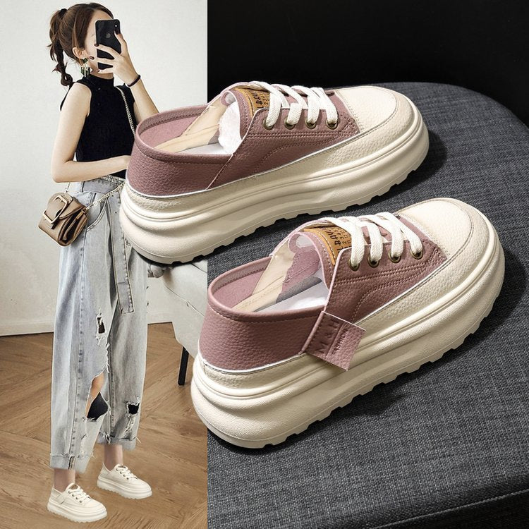 Dame Sneakers i moderne design med høj sål og åndbart overmateriale Stilla
